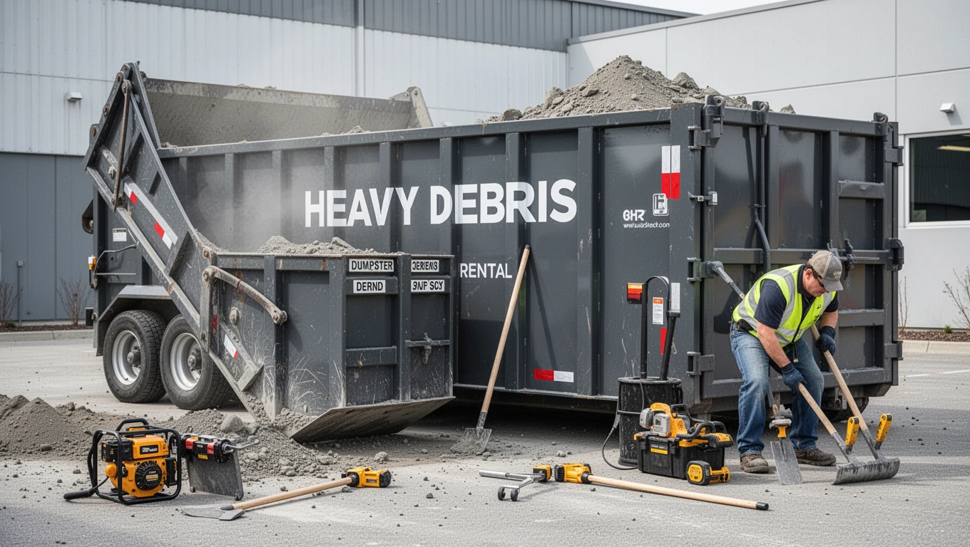 Heavy Debris Dumpster Rental