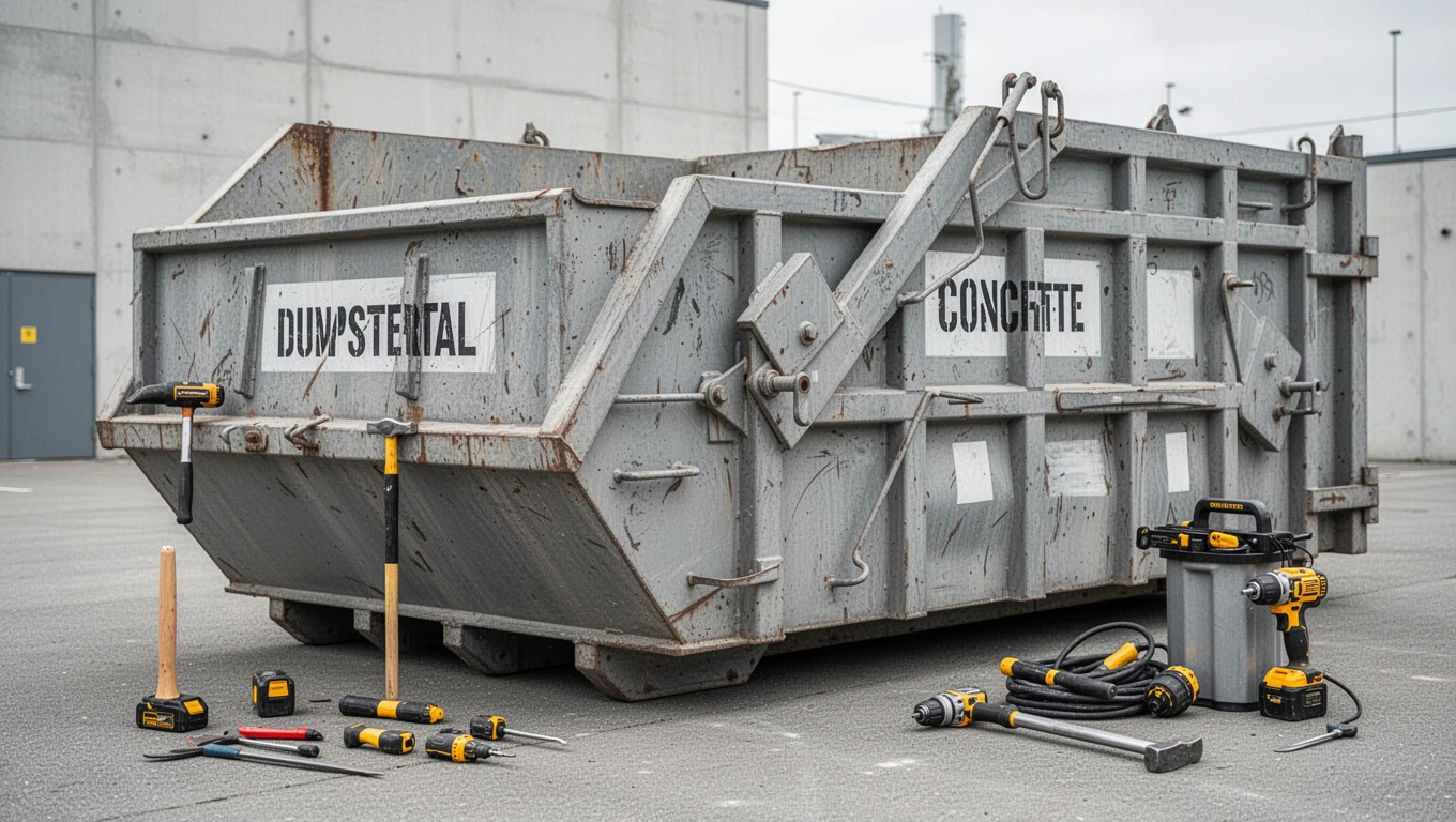 Concrete Dumpster Rental